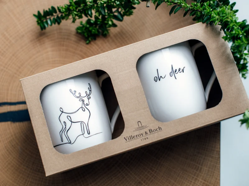 Villeroy & Boch Statement Henkelbecher Rentier XMAS 0,29l Set 2tlg
