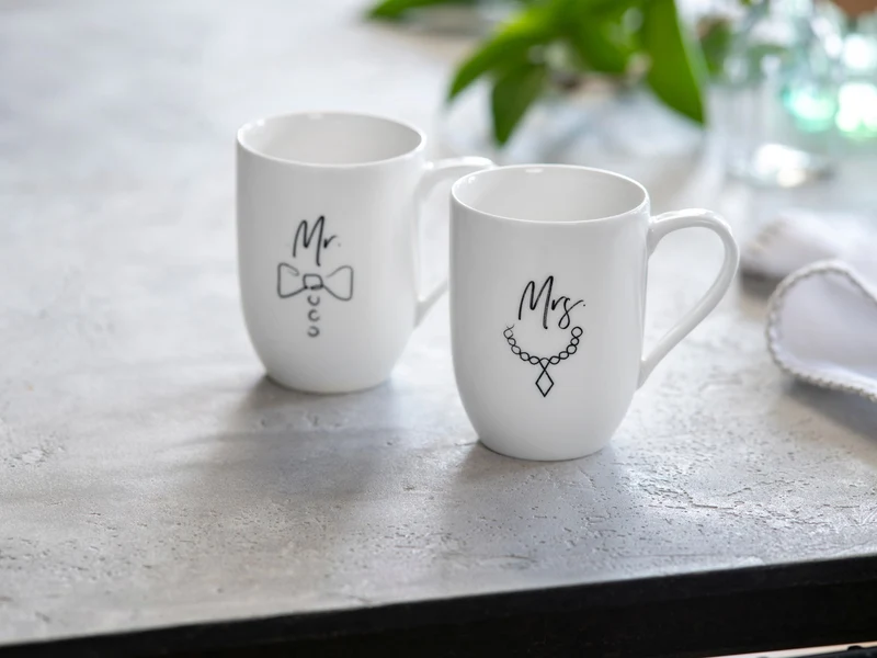 Villeroy & Boch Statement Mr and Mrs Henkelbecher 0,29l Set 2tlg