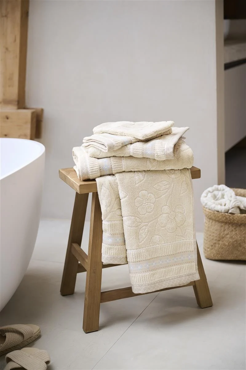 PIP STUDIO Jasmin Jaquard Gästehandtuch sand 30x50cm (1 Stück)