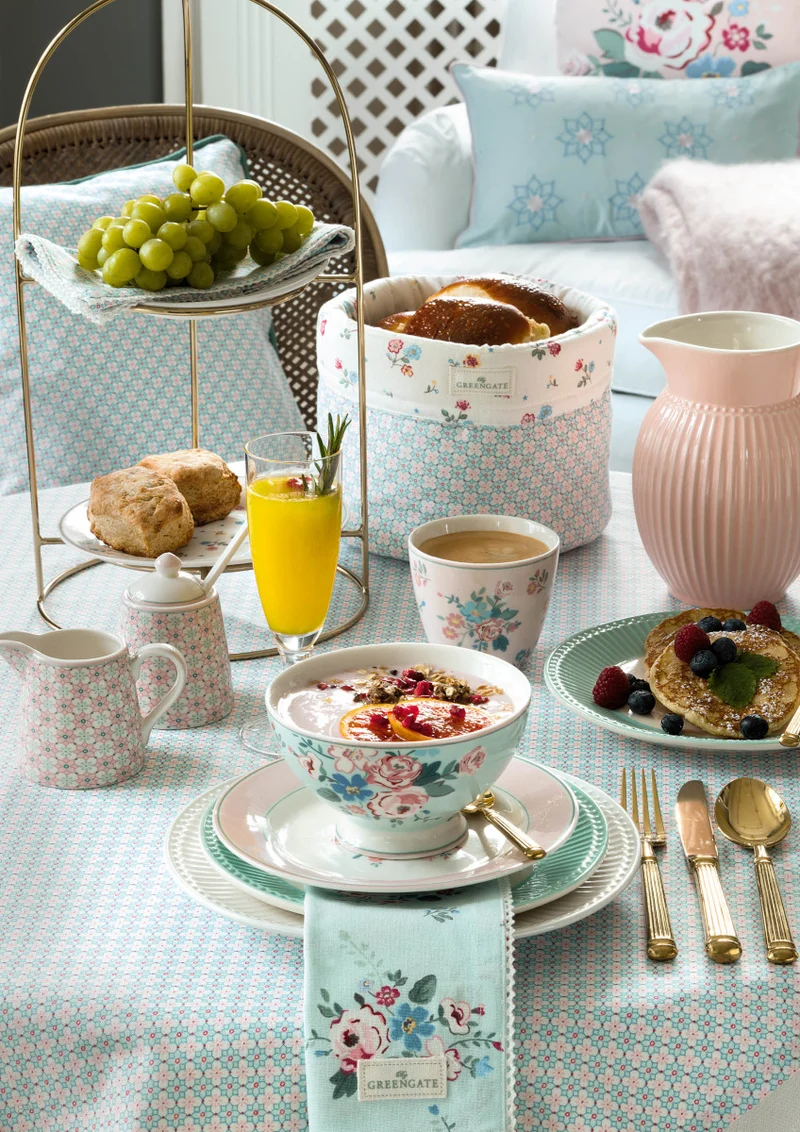 Greengate Novella Tischläufer white 140x45cm