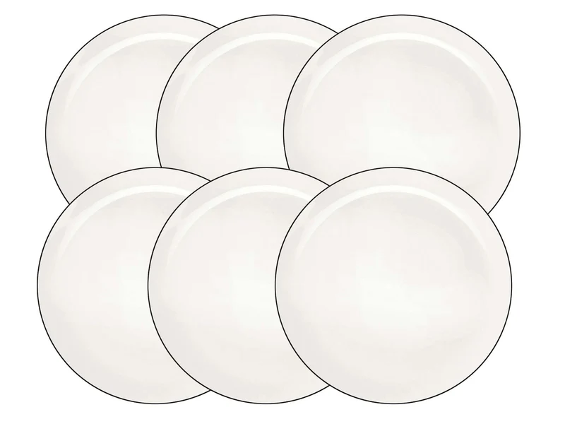 ASA Selection à table ligne noire Teller flach 31,5cm Set6