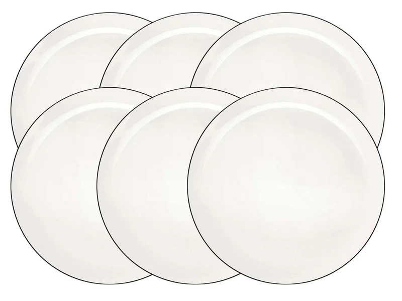 ASA Selection à table ligne noire Teller flach 26,5cm Set6