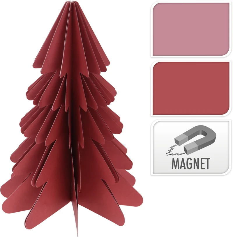 WEIHNACHTSBAUM PAPIER HÄNGENDE DEKO 15CM SCHWARZ
