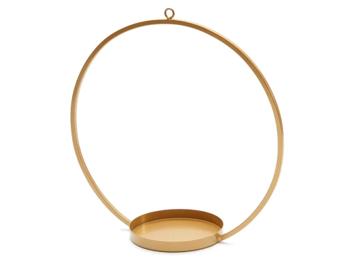Metall-Wandleuchter 10cm gold