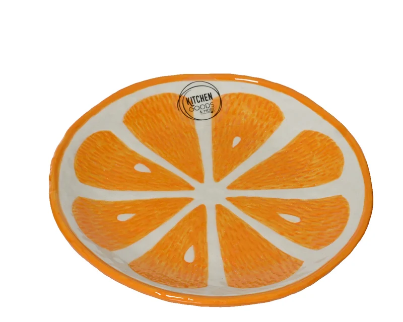 Frühstücksteller Dolomit orange D16 H2cm