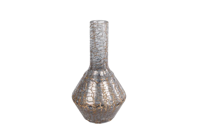 Vase "Ted" XL schwarzes Glas 11x11x22,5cm