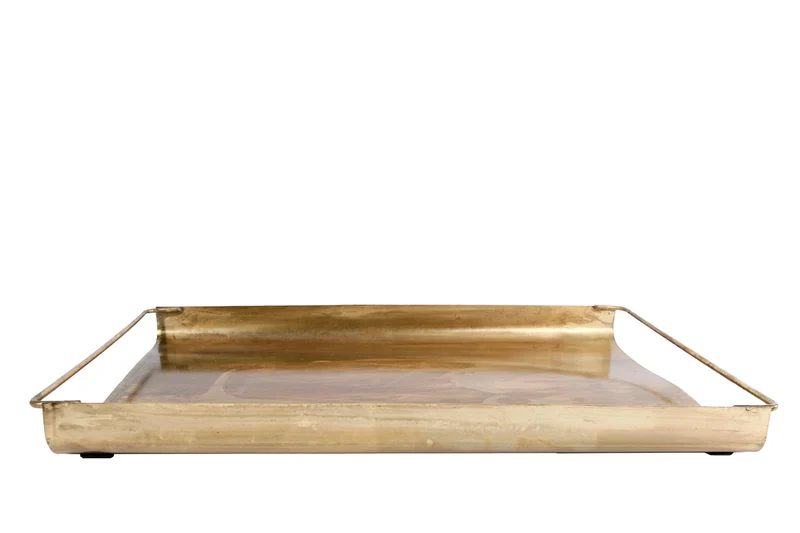 Werkzeugkasten "Werkzeuge" Altmessing Metall 25x15x11cm