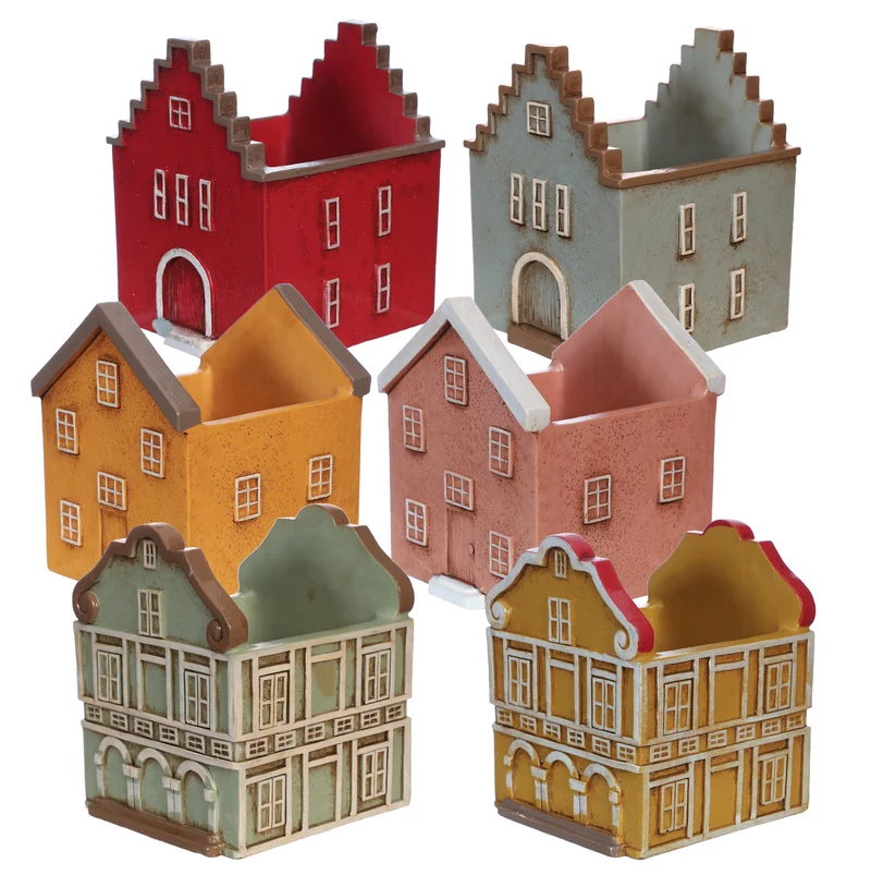 Töpfe Houses of Colour Curaçao, 6er-Set, L. 11,4 cm, B. 10,7 cm, H. 13 cm
