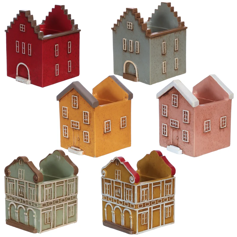 Töpfe Houses of Colour Curaçao, 6er-Set, L 8,6 cm, B 8 cm, H 10,5 cm
