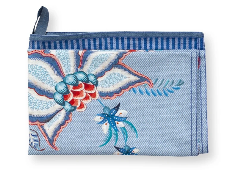 PIP STUDIO Flower Festival Geschirrtuch Blue 50 x 70 cm