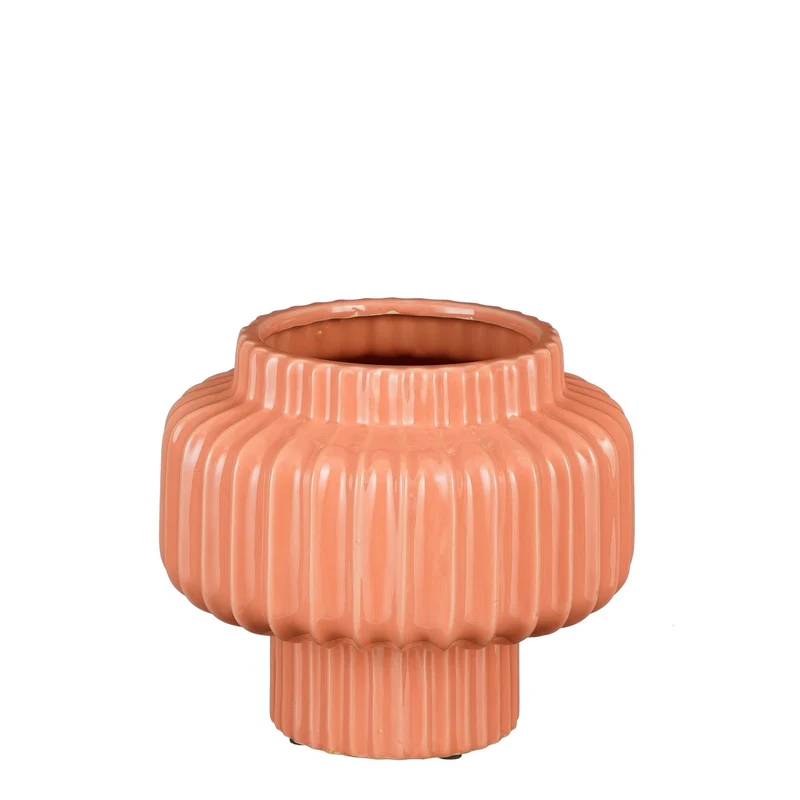 Prizzi Topf rund rosa - h22xd24cm