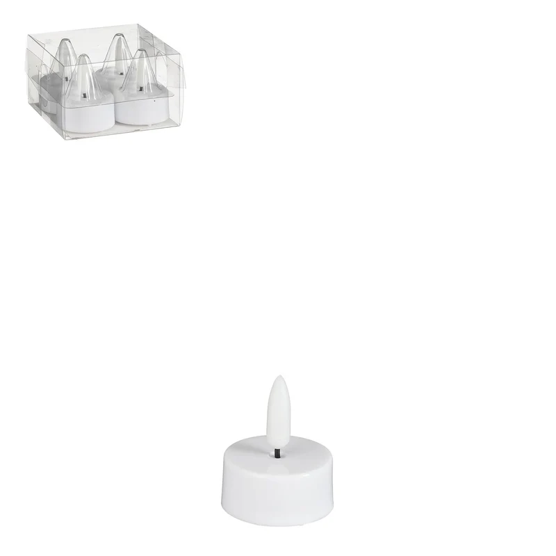 Teelicht led weiß 4 Stück batteriebetrieben - h4,6xd3,8cm