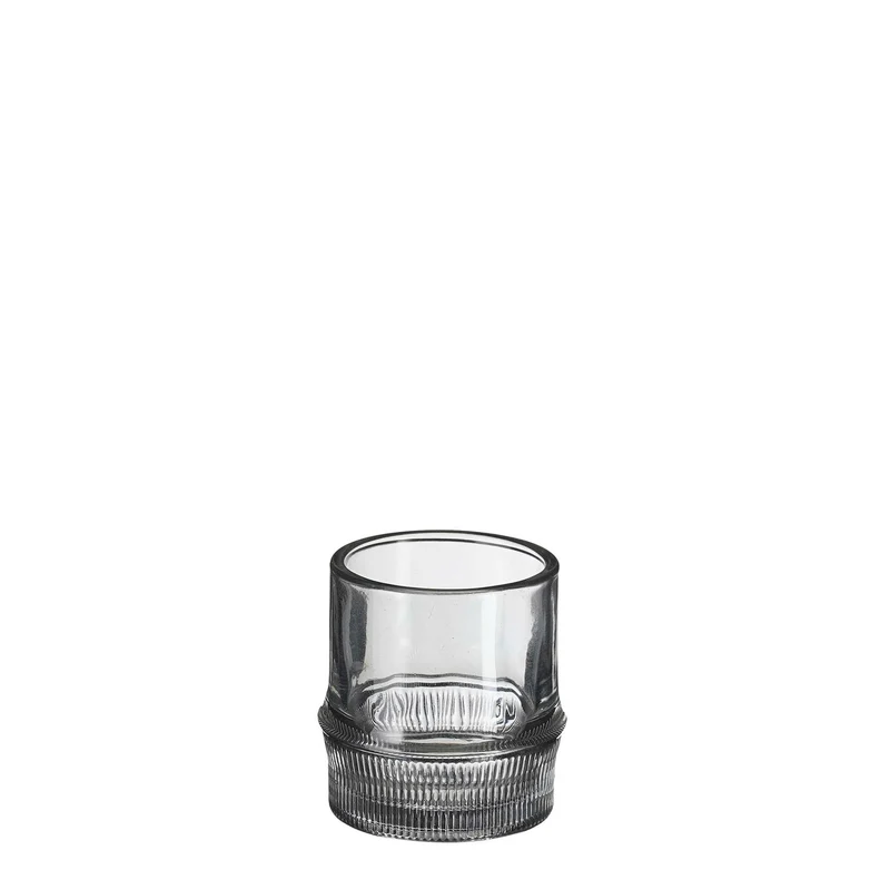 Teelichthalter Pyotr grau - h8xd7,5cm