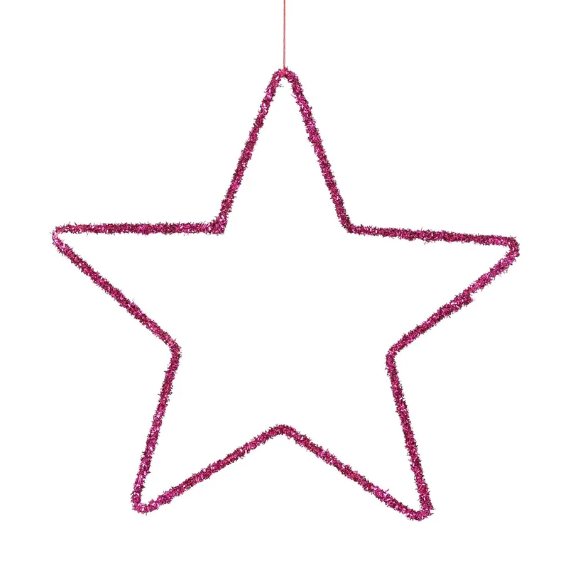 Stern hängend fuchsia - d40cm