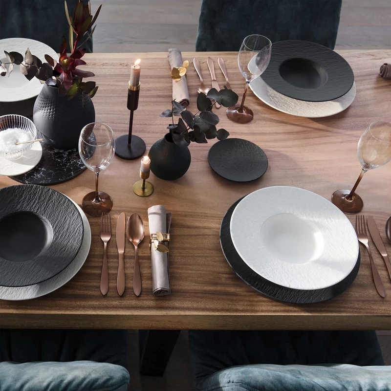 Villeroy & Boch Manufacture Rock blanc Tellerset 6tlg