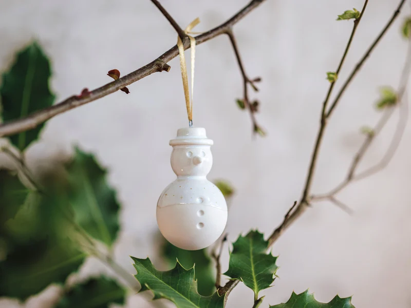 Villeroy & Boch Winter Glow Ornament Schneemann 8cm