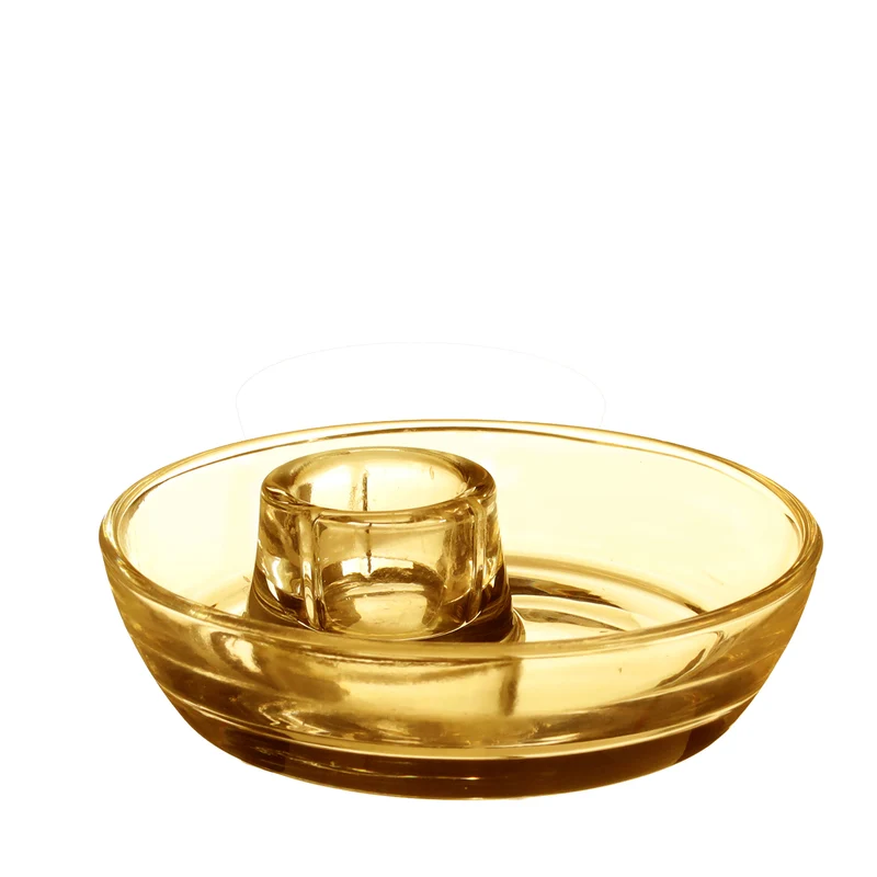 Kerzenhalter Mila Ø9,8 x H 3 cm ocker