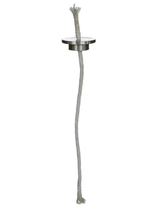 Öl-Docht in Halter, Durchmesser 3,5 x 1,05 cm, Docht: 25 cm