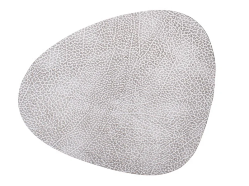 LIND DNA HIPPO Tischset Curve L white-grey 37 x 44 cm