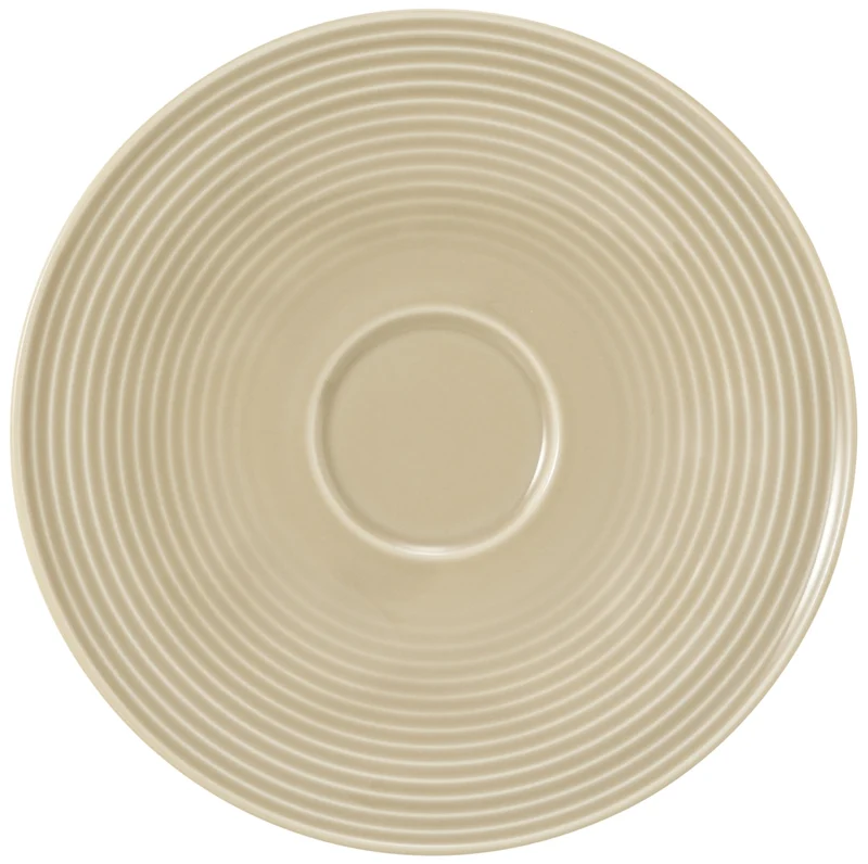 Seltmann Weiden Beat Sandbeige uni Kombi-Untertasse gross 16,5 cm