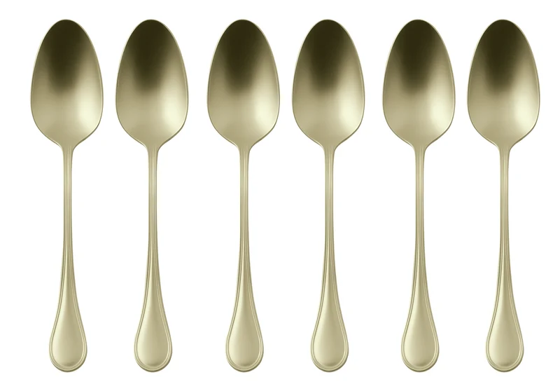Sambonet Royal Antique Mokkalöffel Set6 Edelstahl/PVD Champagner