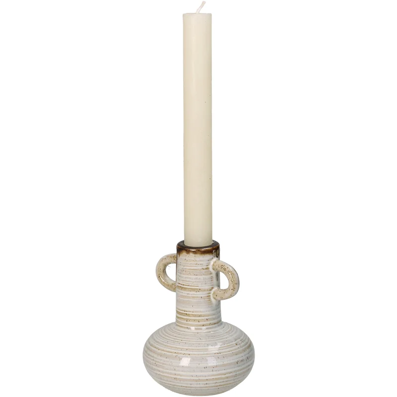 Vase Glas Gelb 9x9x19,5cm