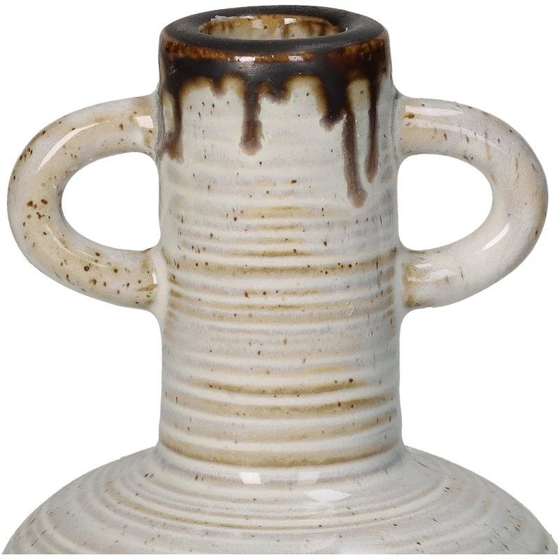 Vase Glas Gelb 9x9x19,5cm