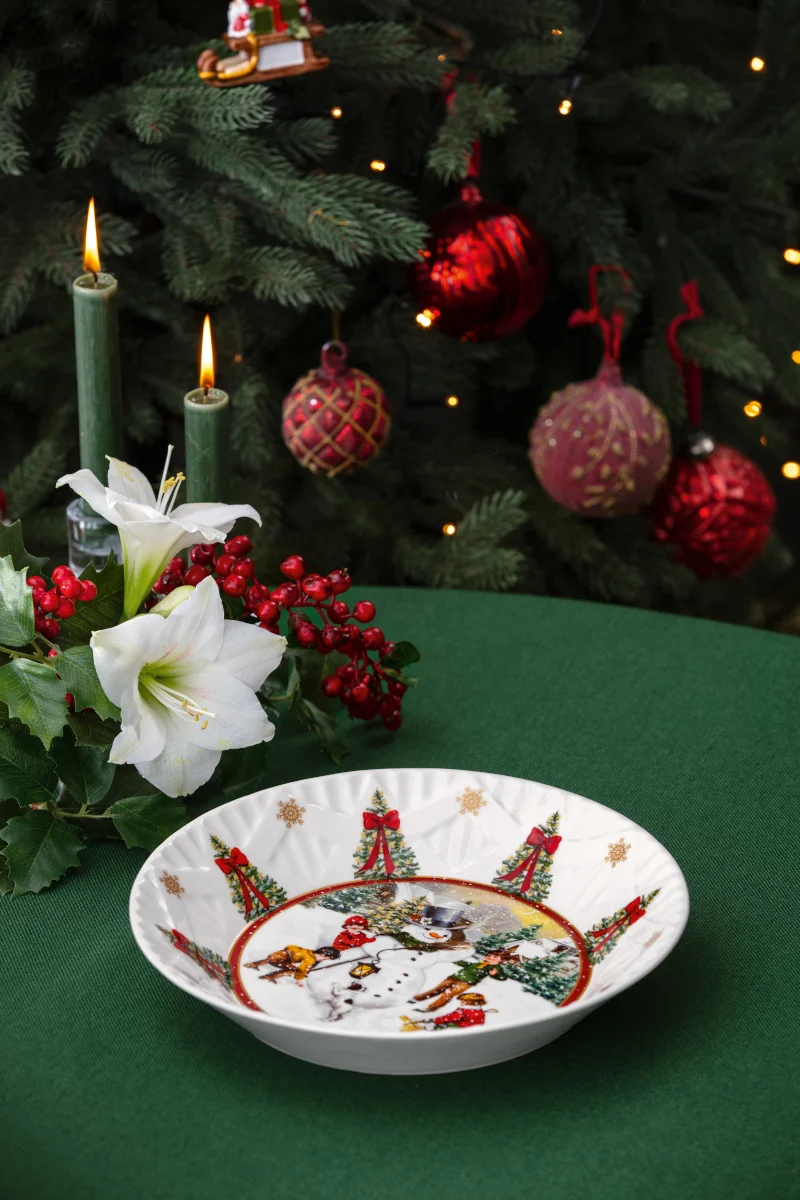 Villeroy & Boch Toy's Fantasy Schale groß Schneemann bauen 25cm