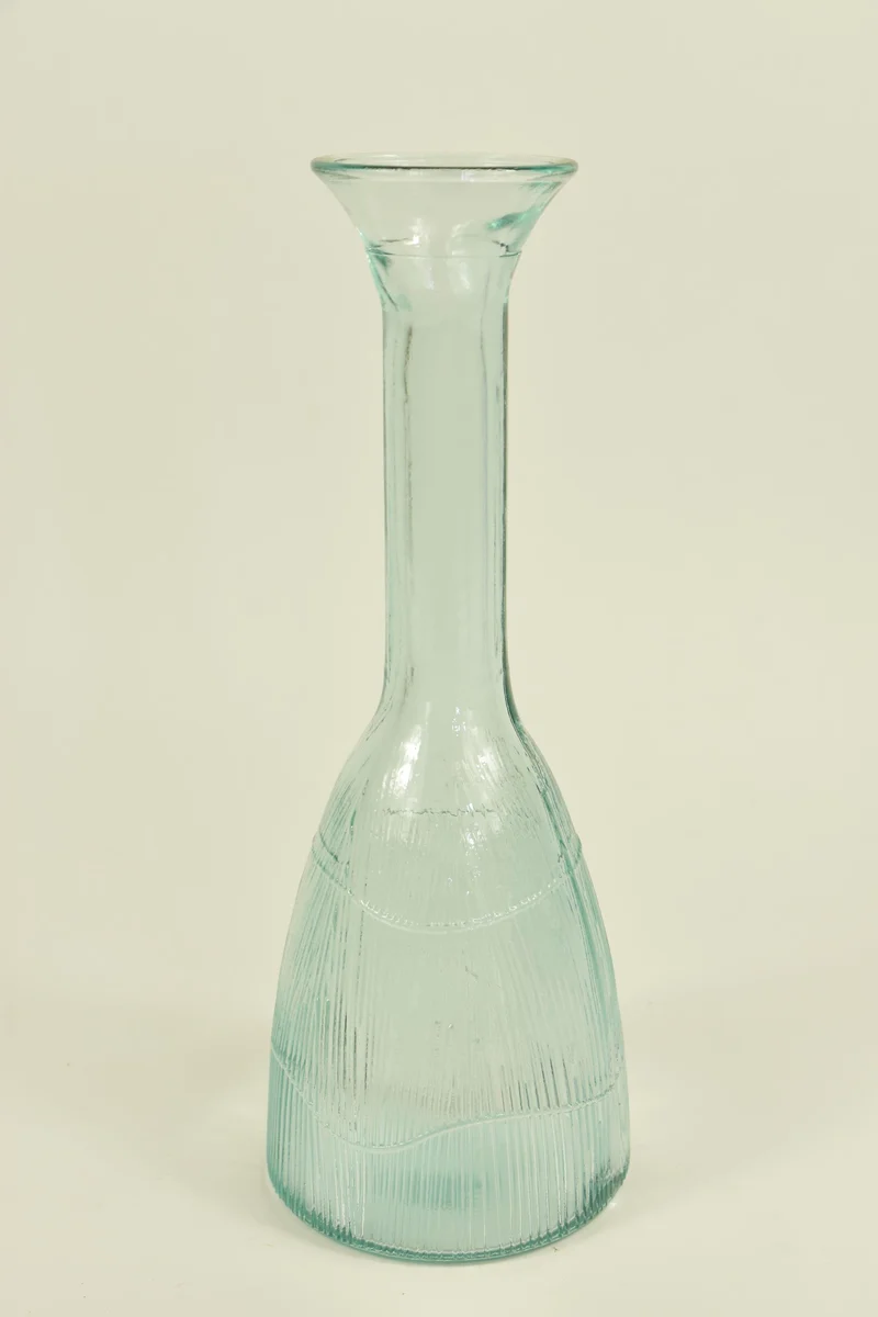 Vase Zenda aus klarem Recyclingglas, D11 H30cm