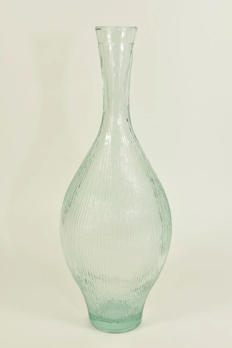 Flasche Zen aus klarem Recyclingglas 15x11x40cm