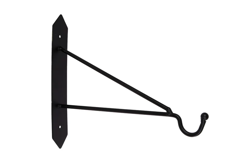 Wandhaken "Triangle" L mattschwarzes Metall 25x4x28cm