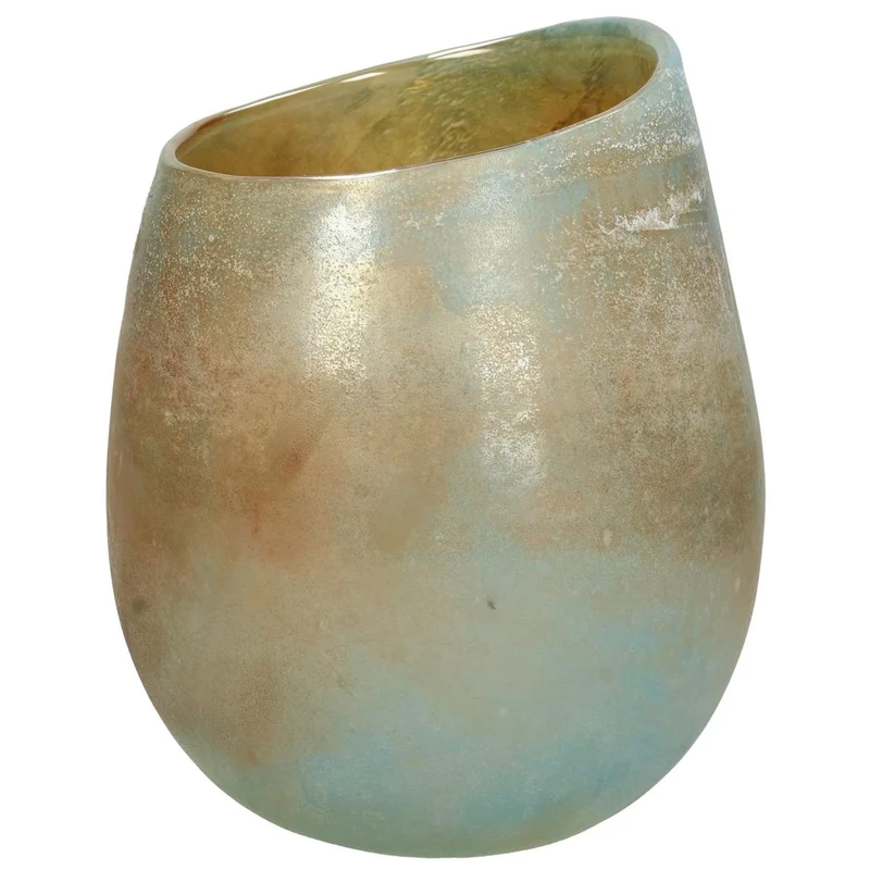 Vase Glas Bernstein 17.5x17.5x22.5cm