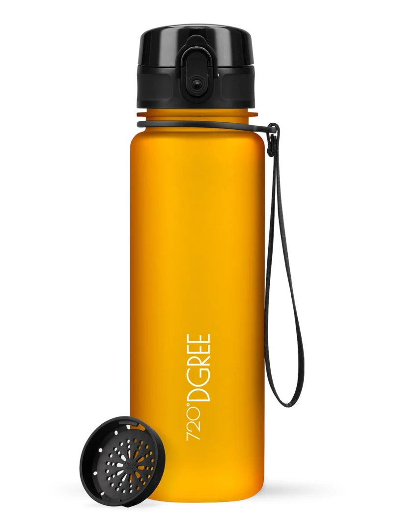 720°DGREE Trinkflasche uberBottle softTouch mit Sieb honey yellow 0,5l