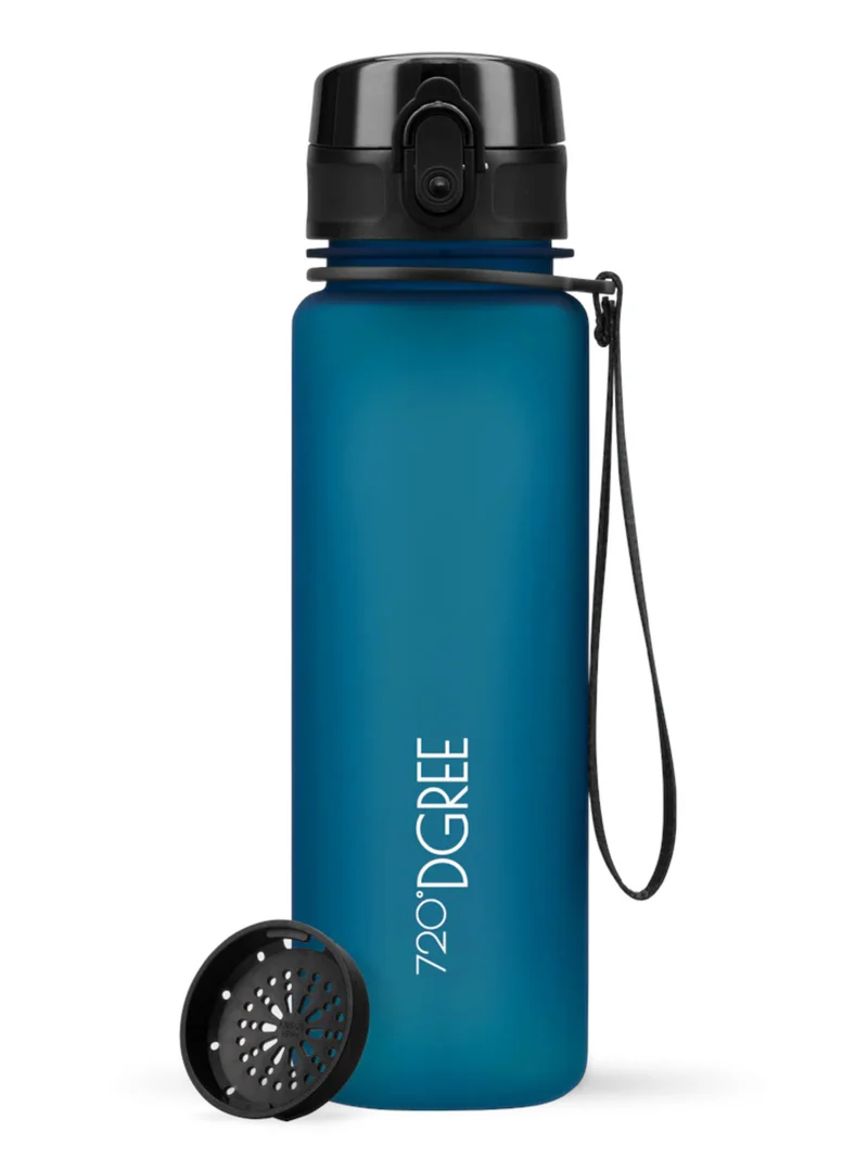 720°DGREE Trinkflasche uberBottle softTouch mit Sieb petrol blue 0,5l