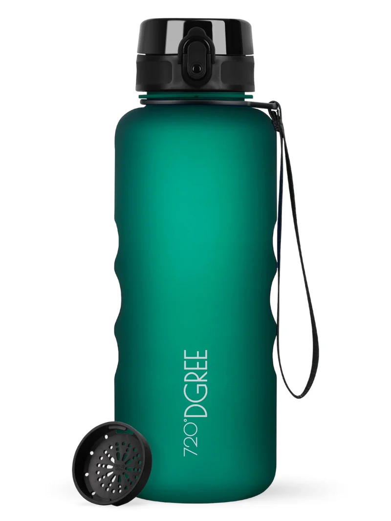 720°DGREE Trinkflasche uberBottle softTouch mit Sieb emerald green 1,5l