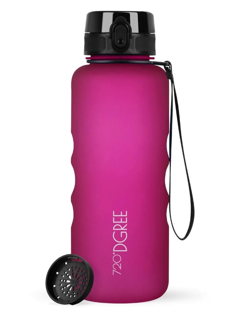 720°DGREE Trinkflasche uberBottle softTouch mit Sieb fuchsia pink 1,5l