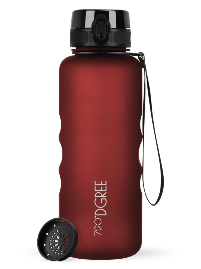 720°DGREE Trinkflasche uberBottle softTouch mit Sieb imperial red 1,5l