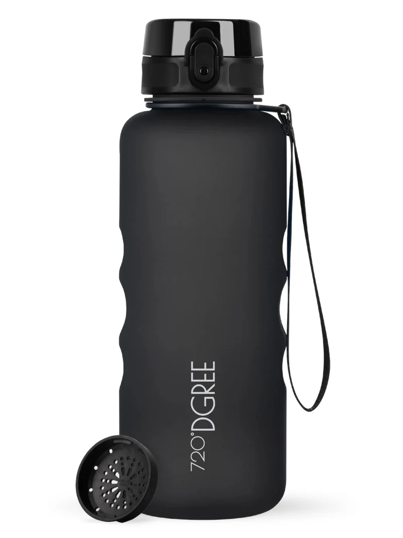 720°DGREE Trinkflasche uberBottle softTouch mit Sieb onyx black 1,5l