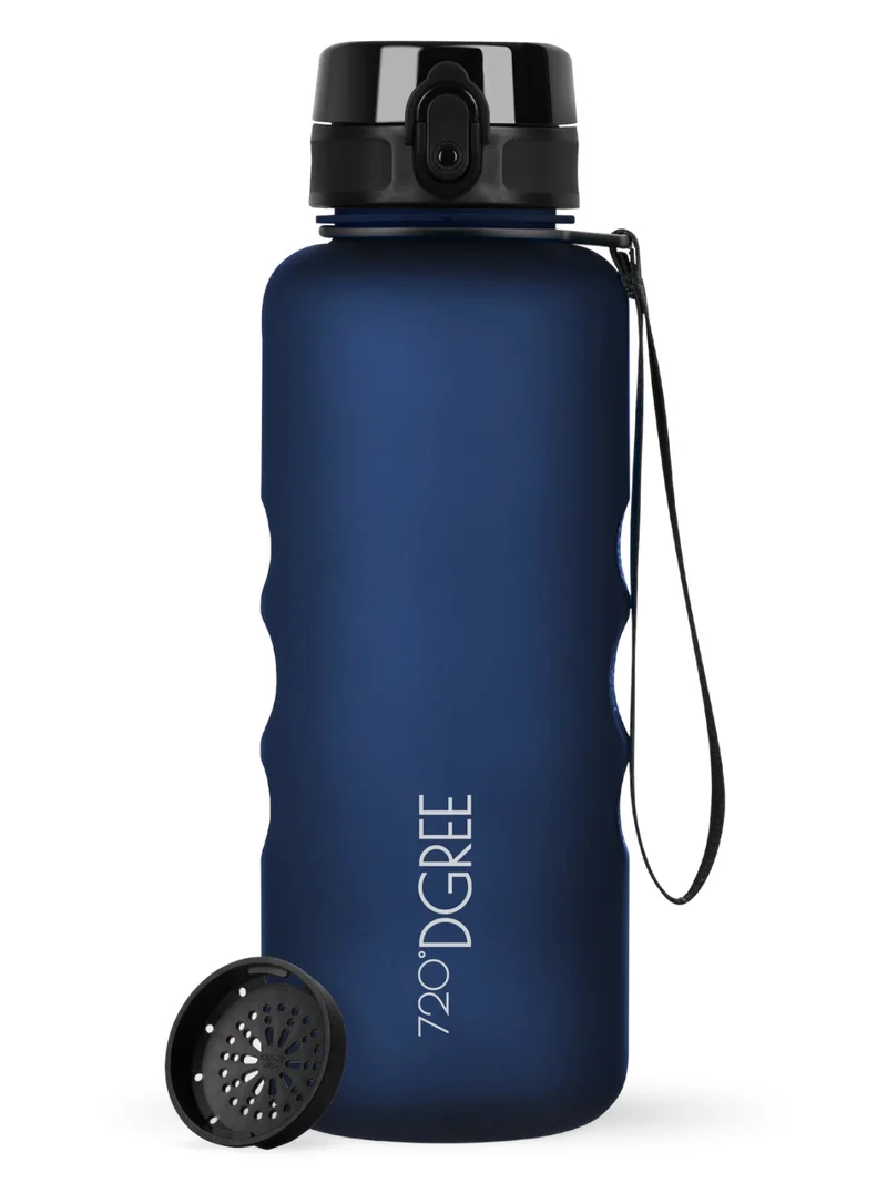 720°DGREE Trinkflasche uberBottle softTouch mit Sieb sapphire blue 1,5l