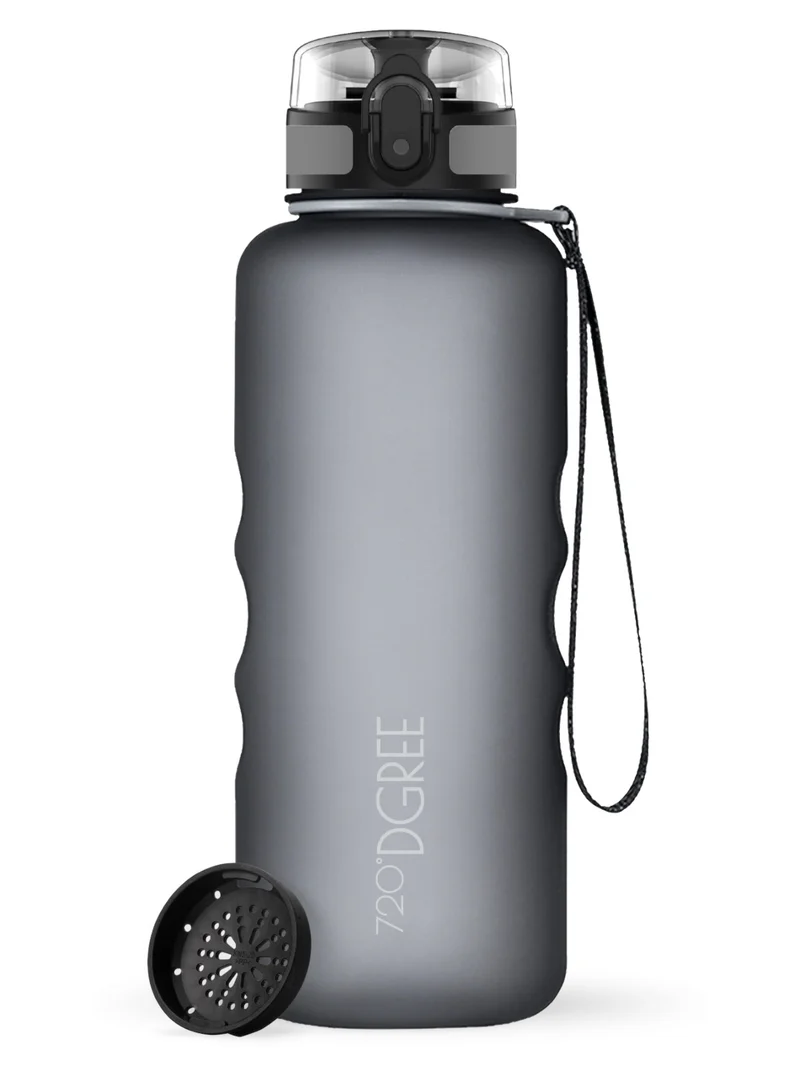 720°DGREE Trinkflasche uberBottle softTouch mit Sieb stone gray 1,5l