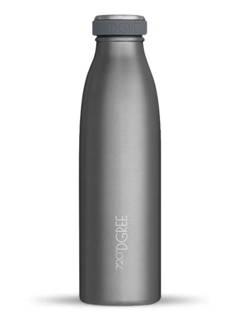 720°DGREE Isolier Trinkflasche milkyBottle Edelstahl stone gray 0,5l
