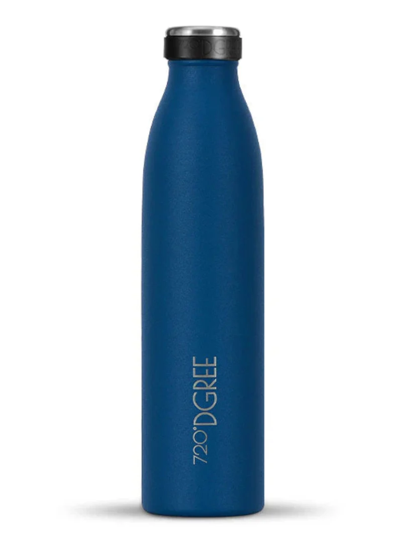 720°DGREE Isolier Trinkflasche milkyBottle Edelstahl deep blue powder robust 0,75l