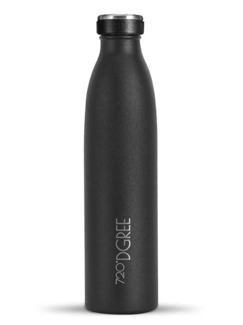 720°DGREE Isolier Trinkflasche milkyBottle Edelstahl onyx black 0,75l