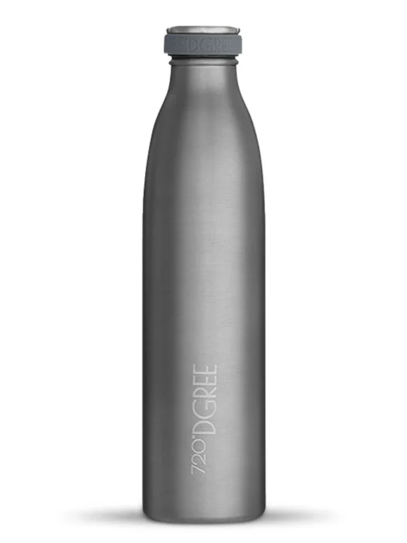 720°DGREE Isolier Trinkflasche milkyBottle Edelstahl stone gray 0,75l