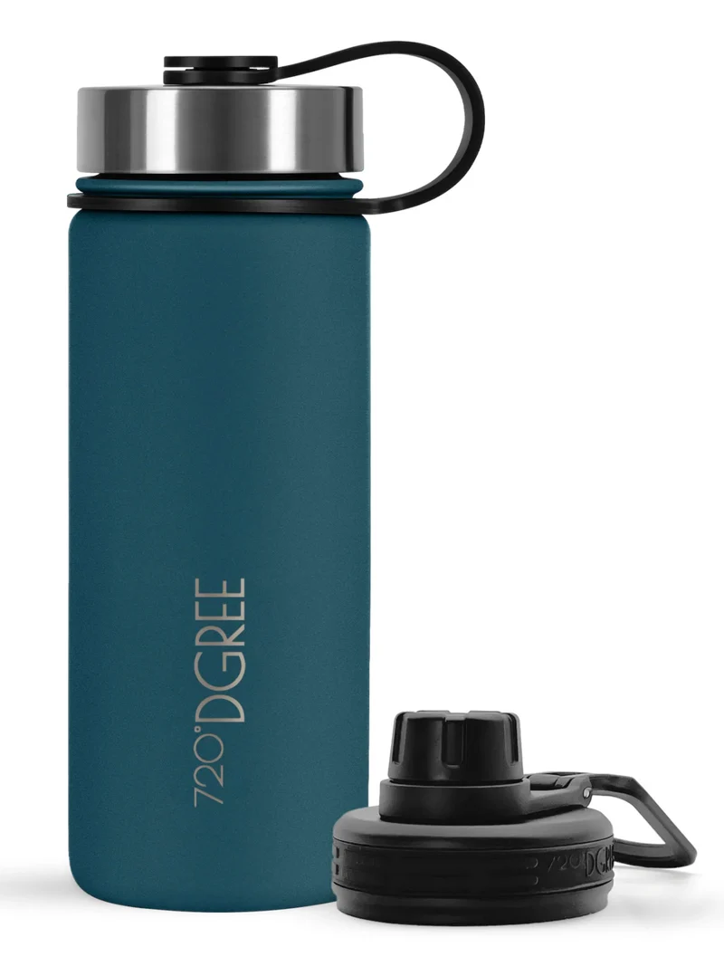 720°DGREE Isolier Trinkflasche noLimit Edelstahl mit Sportdeckel smaragd green 0,5l
