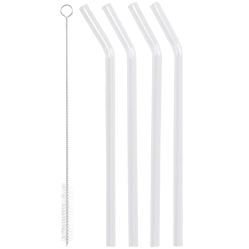 Trinkhalm Glas Mix Farbe 9.2x2.3x24.3cm BOX/4