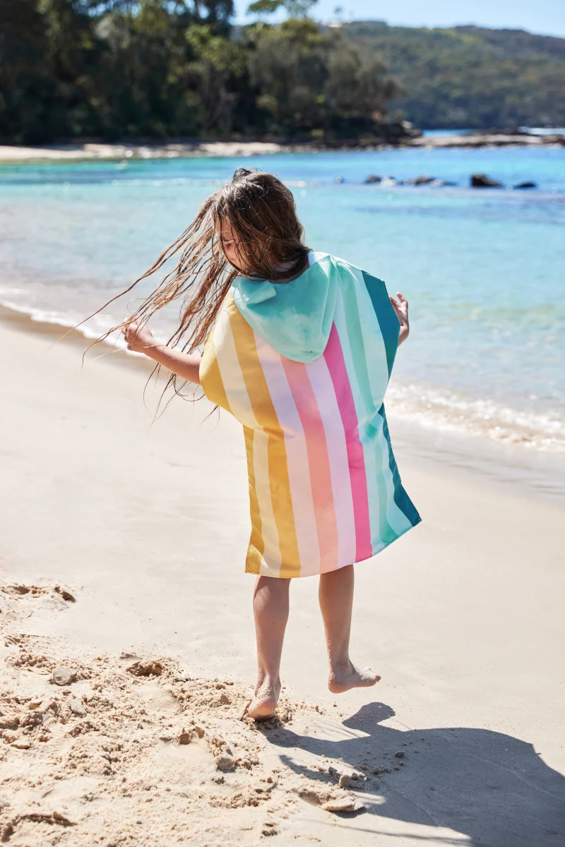 Dock & Bay Kinder-Badeponcho Coastal Candy 66x49cm