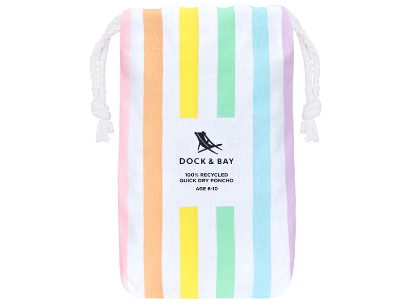 Dock & Bay Kinder-Badeponcho Unicorn Waves 75x55cm