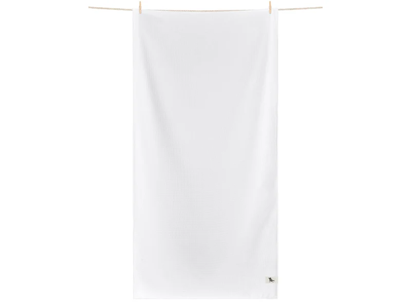Dock & Bay Badehandtuch Waffelmuster S Crystal White 85x40cm
