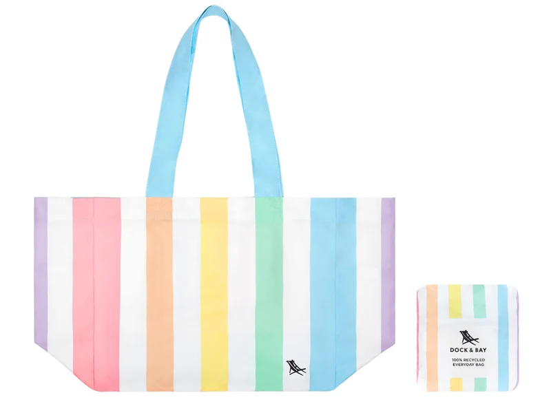 Dock & Bay Strandtasche faltbar Unicorn Waves
